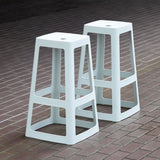 Origin Base High Stool Light Grey 450x450x750mm (2 Pack)