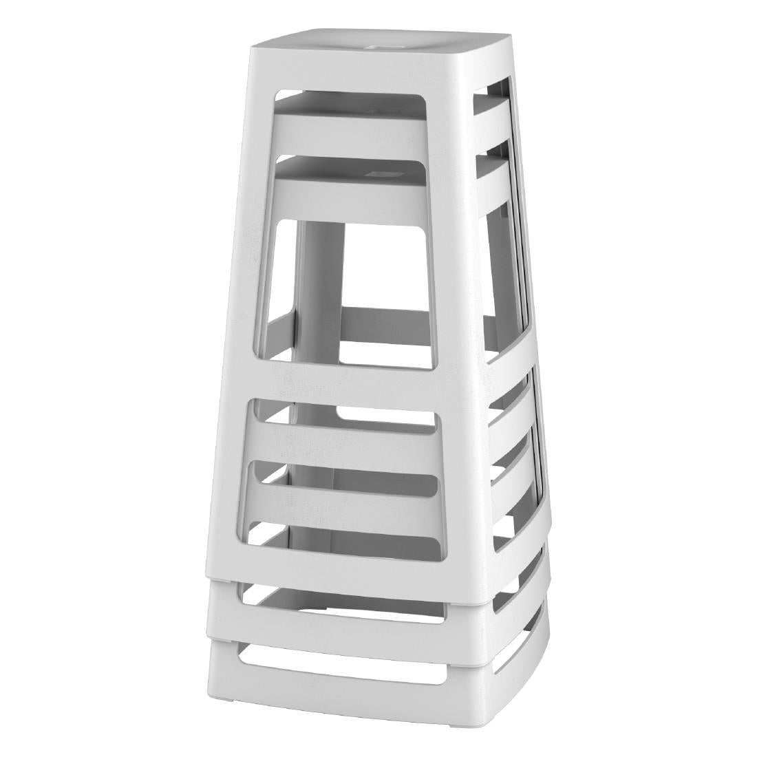 Origin Base High Stool Light Grey 450x450x750mm (2 Pack)
