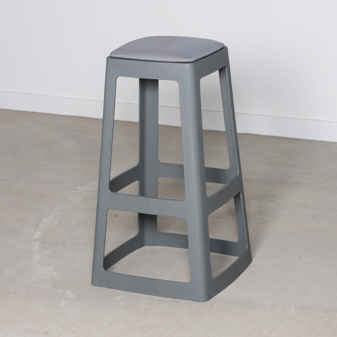 Origin Base High Stool Mouse Grey 450x450x750mm (2 Pack)