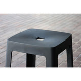 Origin Base High Stool Mouse Grey 450x450x750mm (2 Pack)