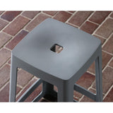 Origin Base High Stool Mouse Grey 450x450x750mm (2 Pack)