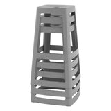 Origin Base High Stool Mouse Grey 450x450x750mm (2 Pack)