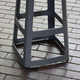 Origin Base High Stool Mouse Grey 450x450x750mm (2 Pack)