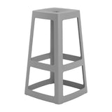 Origin Base High Stool Mouse Grey 450x450x750mm (2 Pack)