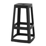 Origin Base High Stool Traffic Black 450x450x750mm (2 Pack)