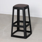 Origin Base High Stool Traffic Black 450x450x750mm (2 Pack)