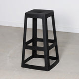 Origin Base High Stool Traffic Black 450x450x750mm (2 Pack)