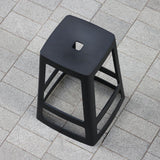 Origin Base High Stool Traffic Black 450x450x750mm (2 Pack)