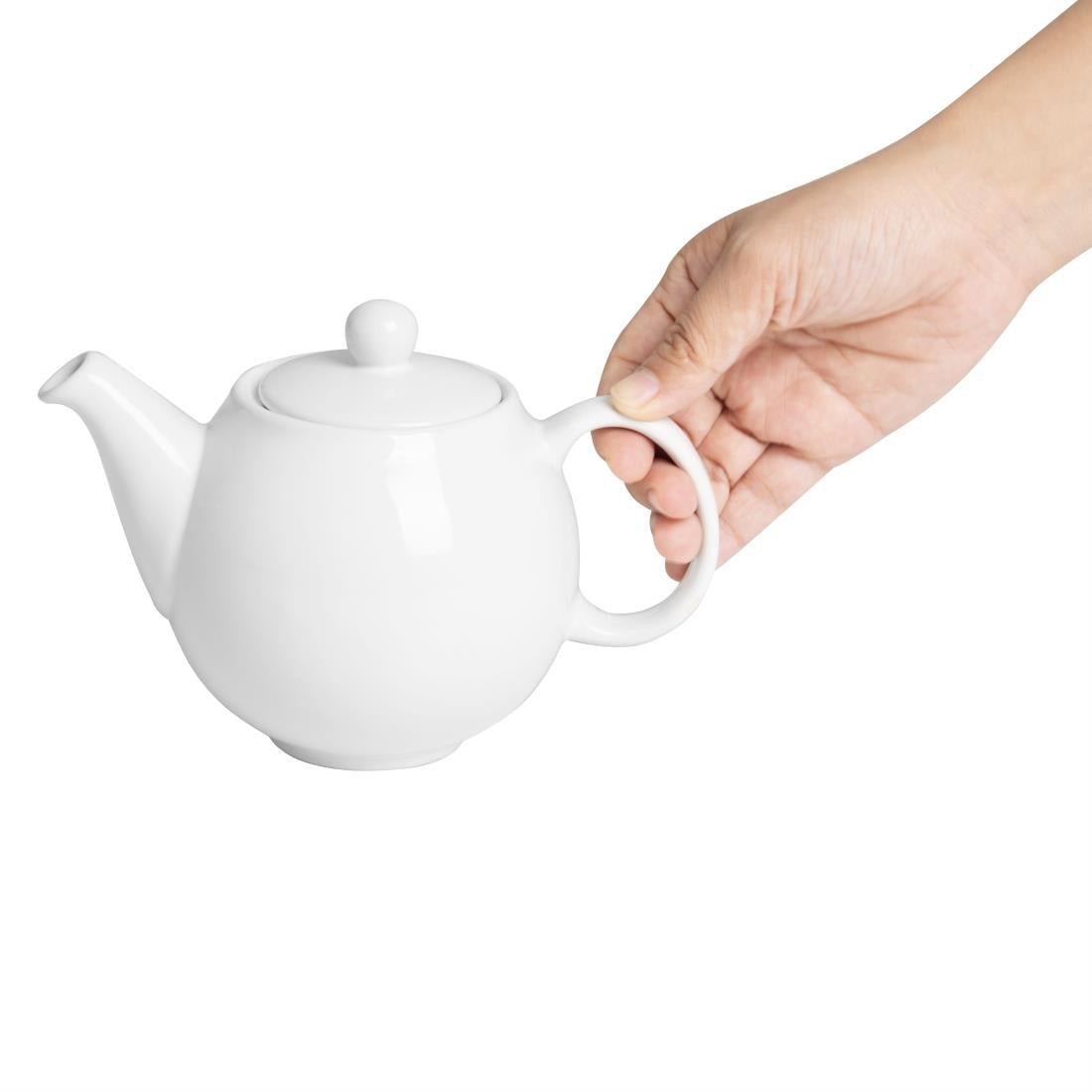 Olympia Cafe Teapots White 450ml (2 Pack)