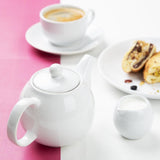 Olympia Cafe Teapots White 450ml (2 Pack)