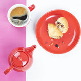 Olympia Café Teapots Red 450ml (2 Pack)