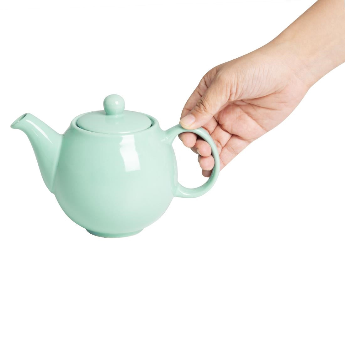 Olympia Café Teapot Aqua 450ml (2 Pack)