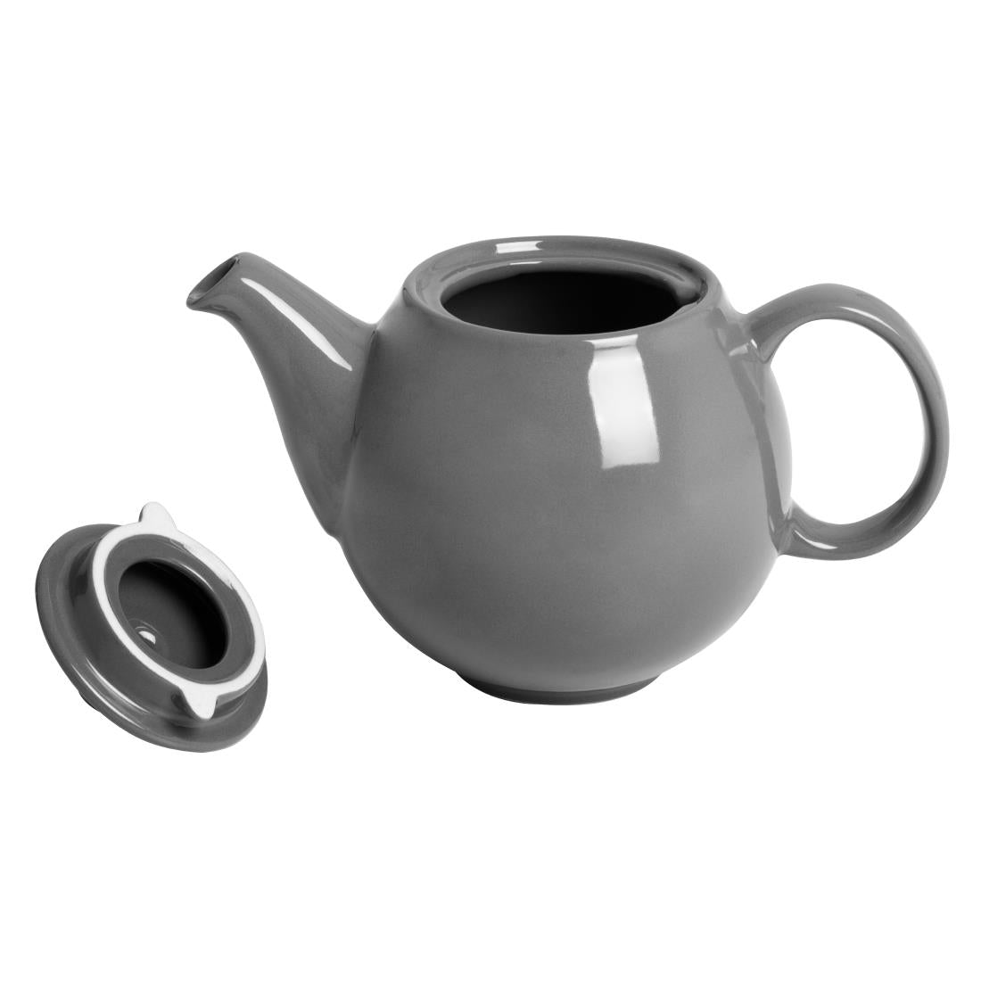 Olympia Café Teapots Charcoal 450ml (2 Pack)