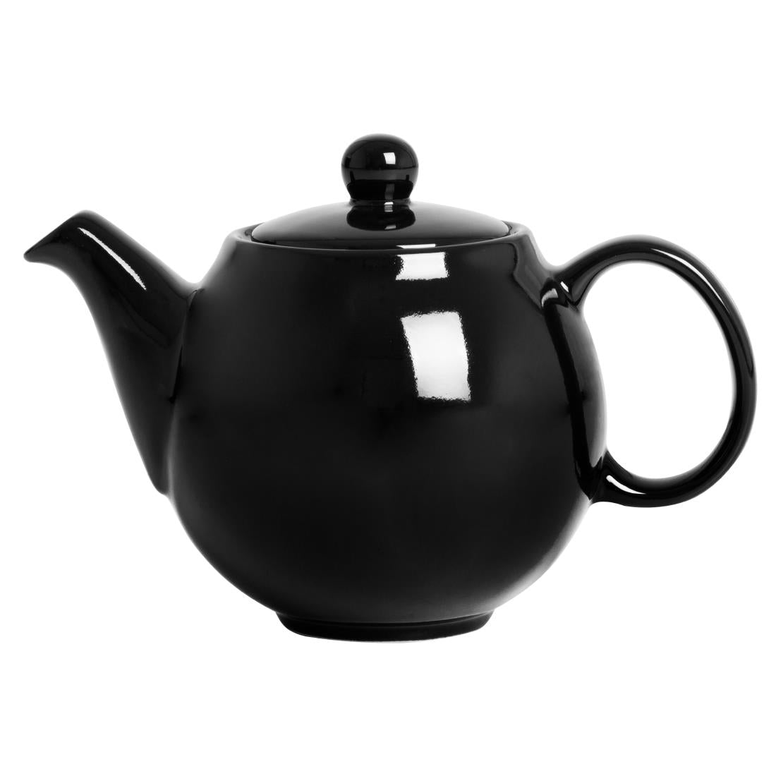 Olympia Cafe Teapots Black 450ml (2 Pack)