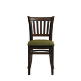 Manhattan Dining Chairs in Dark Walnut with Shetland Forest Seat (2 Pack)