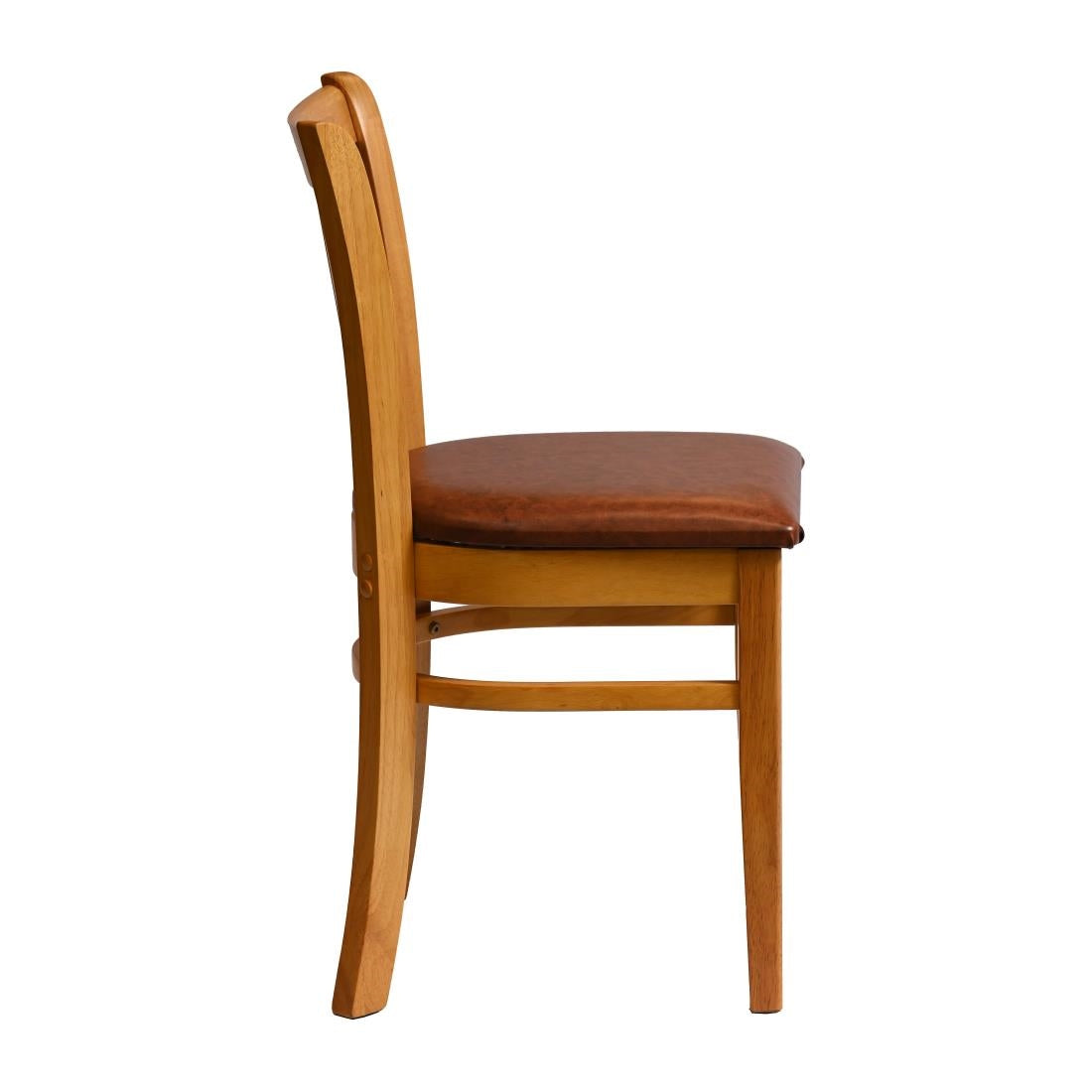 Manhattan Dining Chairs in Soft Oak with Bison Tan Seat (2 Pack)
