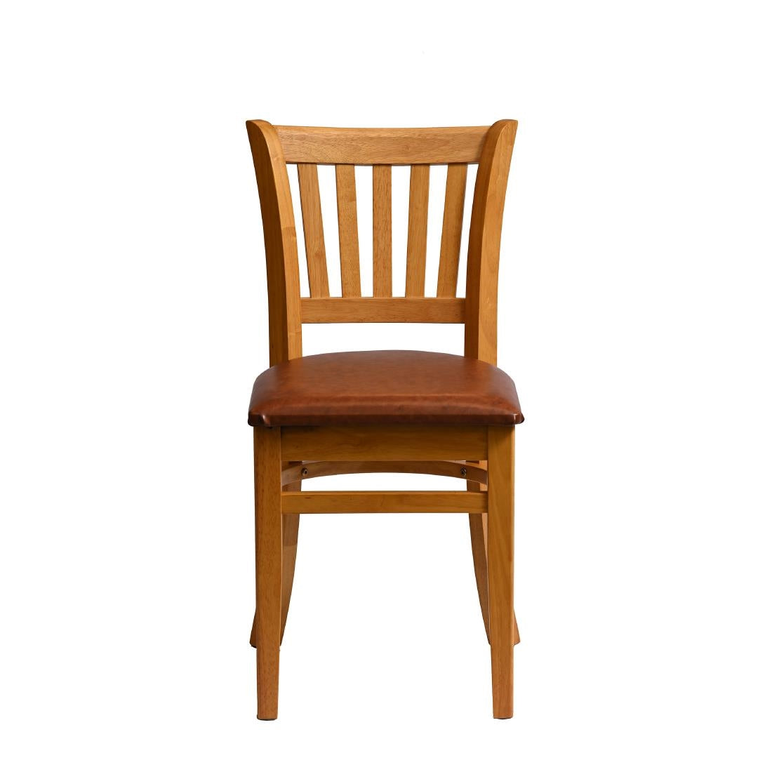 Manhattan Dining Chairs in Soft Oak with Bison Tan Seat (2 Pack)