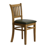 Manhattan Dining Chairs in Weathered Oak with Bison Cedar Seat (2 Pack)
