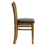 Manhattan Dining Chairs in Weathered Oak with Bison Cedar Seat (2 Pack)