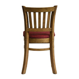 Manhattan Dining Chairs in Weathered Oak with Shetland Scarlett Seat (2 Pack)