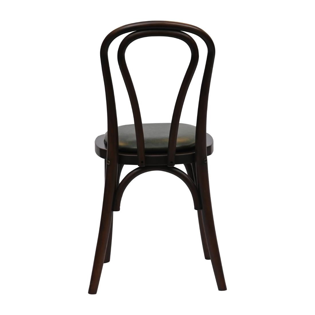 Hoop Back Dining Chair in Dark Walnut with Bison Cedar Seat (2 Pack)