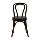 Hoop Back Dining Chair in Dark Walnut with Bison Cedar Seat (2 Pack)
