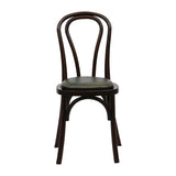 Hoop Back Dining Chair in Dark Walnut with Bison Cedar Seat (2 Pack)