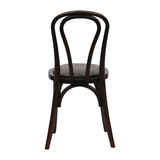 Hoop Back Dining Chair in Dark Walnut with Shetland Smoke Seat (2 Pack)