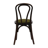 Hoop Back Dining Chair in Dark Walnut with Shetland Forest Seat (2 Pack)