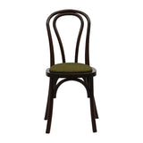 Hoop Back Dining Chair in Dark Walnut with Shetland Forest Seat (2 Pack)