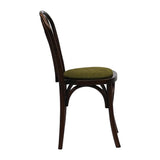 Hoop Back Dining Chair in Dark Walnut with Shetland Forest Seat (2 Pack)