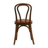 Hoop Back Dining Chair in Weathered Oak with Bison Tan Seat (2 Pack)
