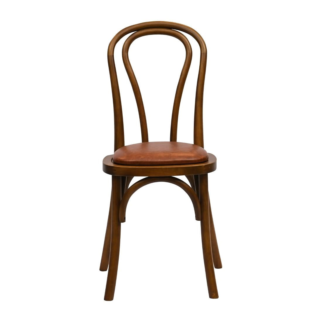 Hoop Back Dining Chair in Weathered Oak with Bison Tan Seat (2 Pack)