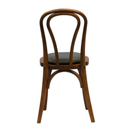 Hoop Back Dining Chair in Weathered Oak with Bison Cedar Seat (2 Pack)