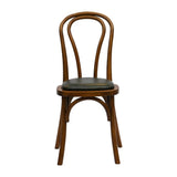 Hoop Back Dining Chair in Weathered Oak with Bison Cedar Seat (2 Pack)
