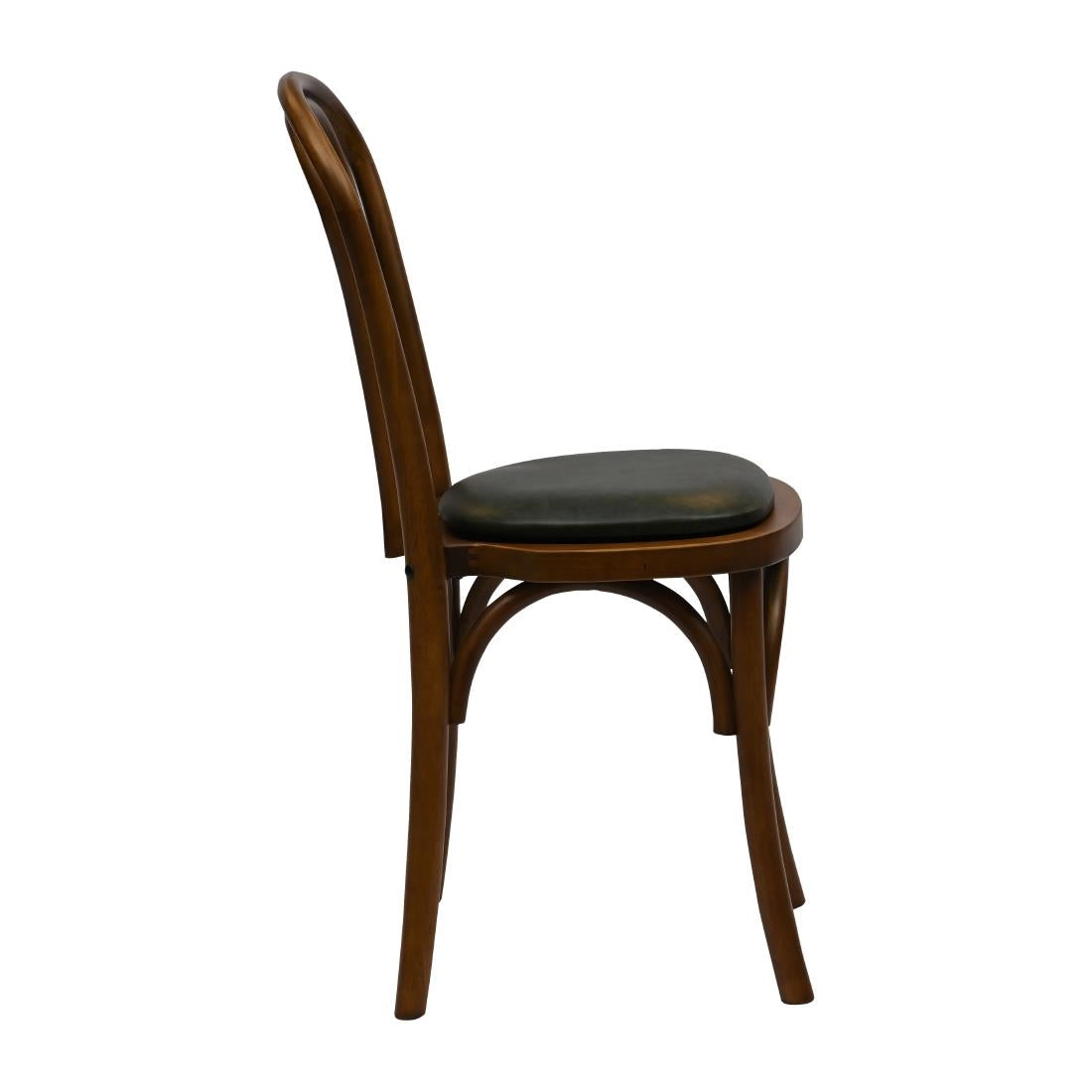 Hoop Back Dining Chair in Weathered Oak with Bison Cedar Seat (2 Pack)