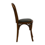 Hoop Back Dining Chair in Weathered Oak with Bison Cedar Seat (2 Pack)