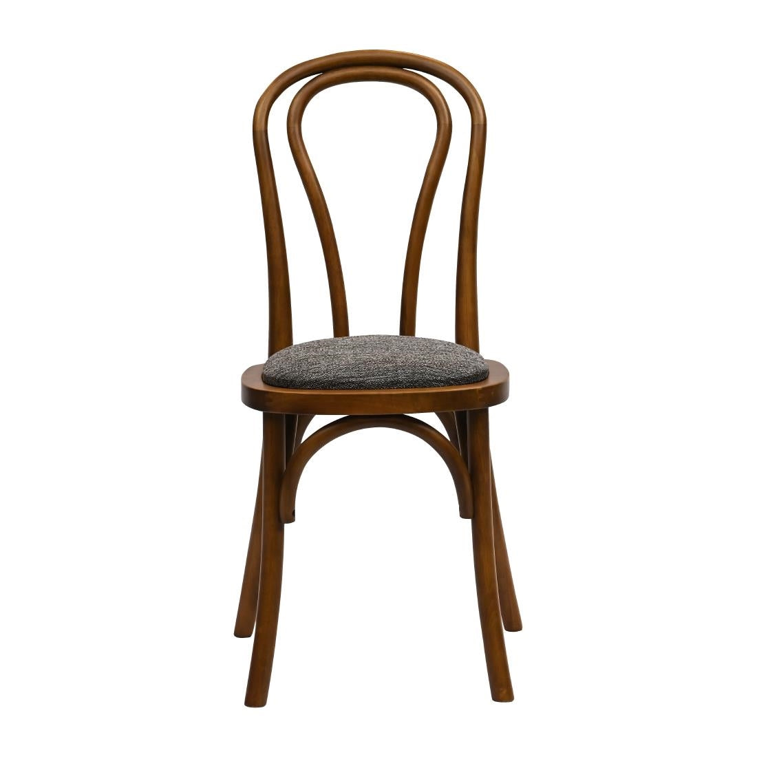 Hoop Back Dining Chair in Weathered Oak with Shetland Smoke Seat (2 Pack)