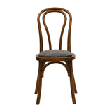 Hoop Back Dining Chair in Weathered Oak with Shetland Smoke Seat (2 Pack)