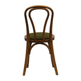 Hoop Back Dining Chair in Weathered Oak with Shetland Forest Seat (2 Pack)