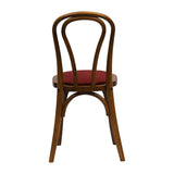 Hoop Back Dining Chair in Weathered Oak with Shetland Scarlett Seat (2 Pack)
