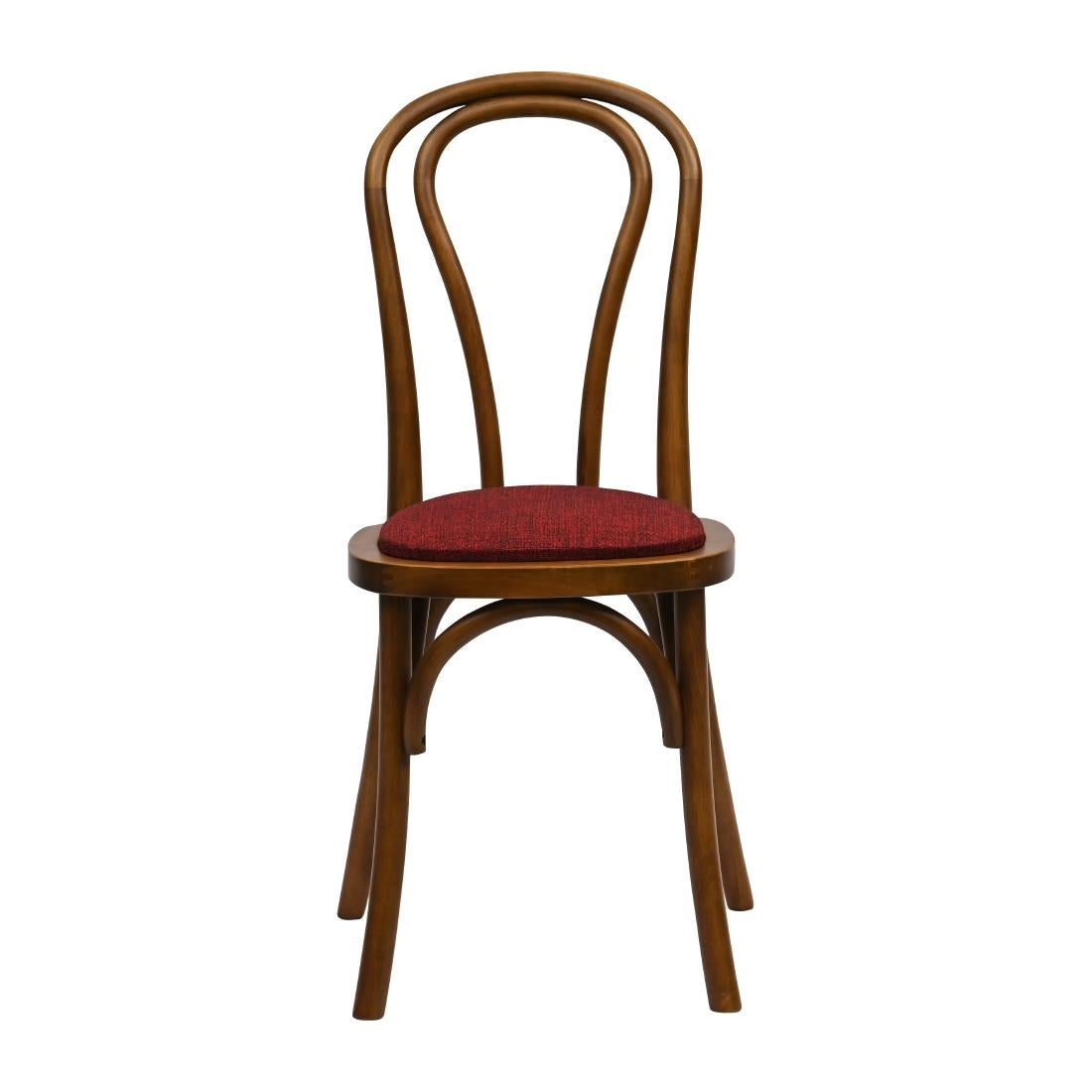 Hoop Back Dining Chair in Weathered Oak with Shetland Scarlett Seat (2 Pack)
