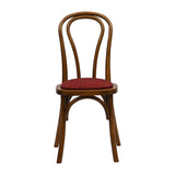 Hoop Back Dining Chair in Weathered Oak with Shetland Scarlett Seat (2 Pack)