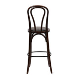 Hoop Back Bar Chair in Dark Walnut with Shetland Smoke Seat