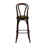 Hoop Back Bar Chair in Dark Walnut with Shetland Forest Seat