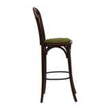 Hoop Back Bar Chair in Dark Walnut with Shetland Forest Seat