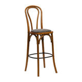 Hoop Back Bar Chair in Weathered Oak with Shetland Smoke Seat