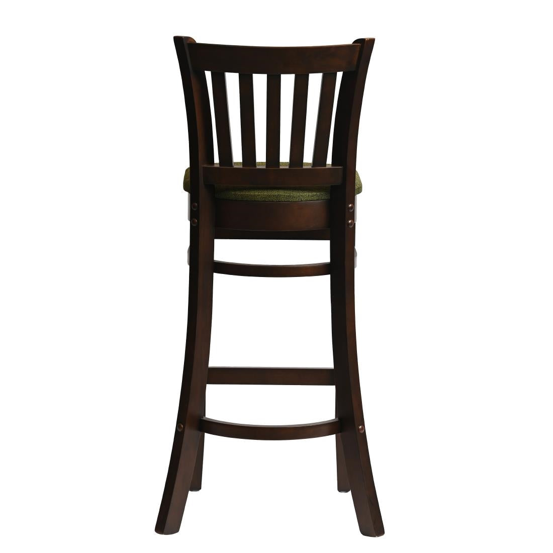 Manhattan Bar Chair in Dark Walnut with Shetland Forest Seat