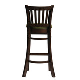 Manhattan Bar Chair in Dark Walnut with Shetland Forest Seat