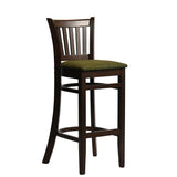 Manhattan Bar Chair in Dark Walnut with Shetland Forest Seat